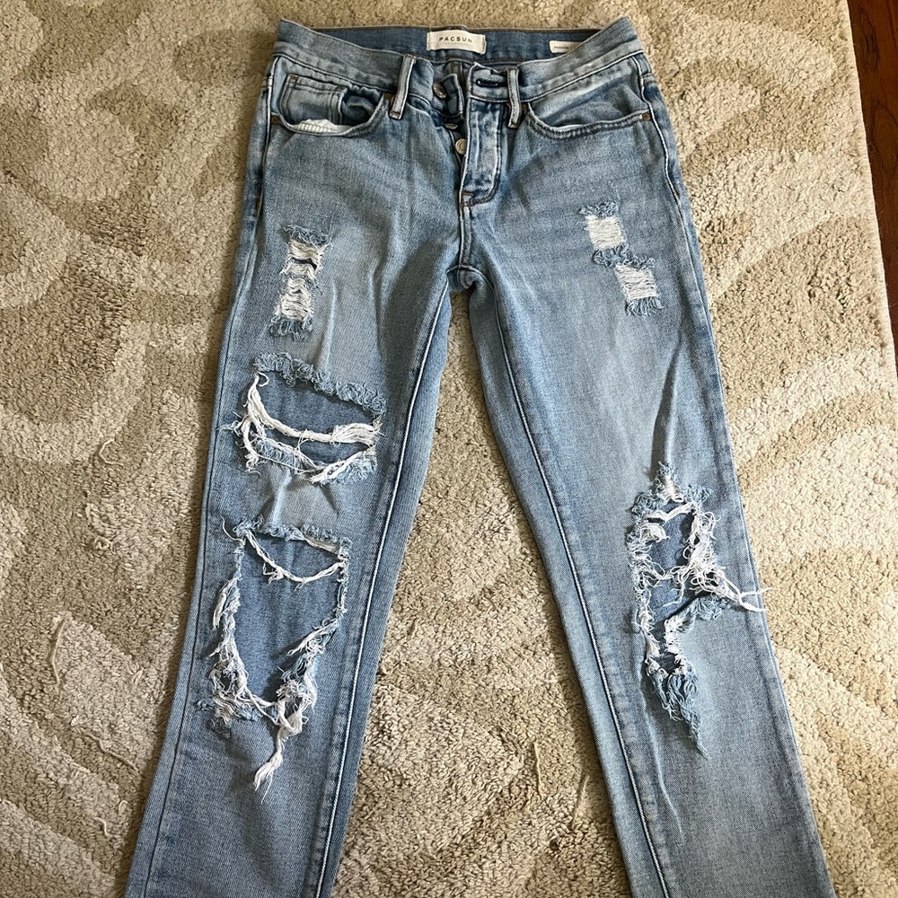 pacsun ripped dad/mom jeans baggy